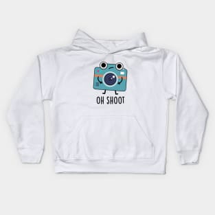 Oh Shoot Cute Photographer Camera Pun Kids Hoodie